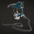 Industrial Sprayer Tool With Pneumatic Hose And Metal Nozzle For Heavy Duty Industrial Applications