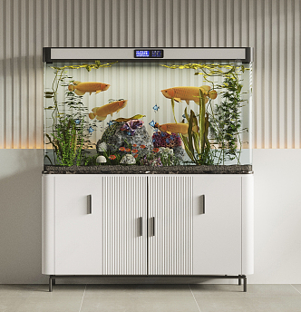 Modern fish tank 3d model