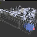 CNC Lathe 3d model