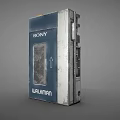 Sony Walkman Classic Digital Portable Music Player with Vintage Blue Silver Design
