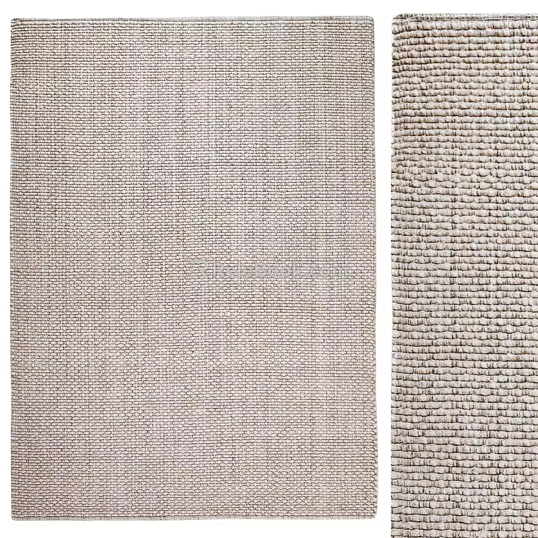 Modern Silent Rectangular Carpet 3d model