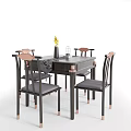 New Chinese Mahjong Table and Chair Dining Table Mahjong Table 3d model