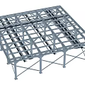 Durable Industrial Steel Frame Structure For Building Construction Support System