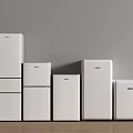 Haier White Refrigerators And Freezers With Various Sizes For Modern Kitchen