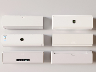 Modern intelligent wall-mounted air conditioner 3d model