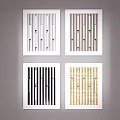 Ceiling Grid Panel Designs In White Light Brown Black Gold