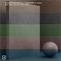 Textured Color Blocks Wall With Various Hues And Decorative Round Sphere
