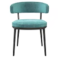 Modern Accent Chair with Soft Velvet Upholstery and Sleek Metal Frame in Neutral Tone