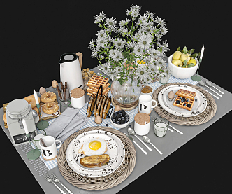 Modern Tableware Ornaments 3d model