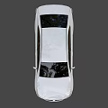 White Modern Sedan With Sleek Exterior And Black Alloy Wheels