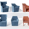 Stylish Accent Chairs Showcasing Various Modern Designs Blue And Brown Colors