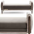 Modern Bed End Stool Fabric Bed End Stool Sofa Stool 3d model