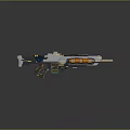 Modern Rifle Sci-Firearms Sci-Fi Game Gun Games Firearms Game Gun 3d model