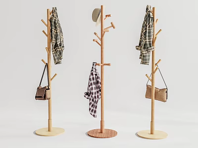 Modern Hangers Coat Rack Hangers 3d model