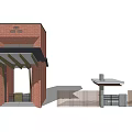 Modern Gate 3d model