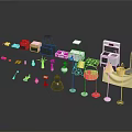 Colorful Various Household Items Including Storage Containers Decorative Pieces And Lighting Fixtures