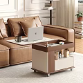 Modern Simple Side Table Mobile Side Table Finished Side Table Lifting Side Table 3d model