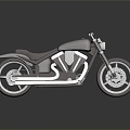 Motorcycle Two-wheeled Motorcycle Cross-country Motorcycle Road Race Motorcycle Motor Vehicle Transport 3d model