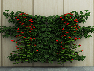 Modern Green Plant Wall Green Plant Potted Plant 3d model