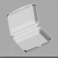 White Open Square Lunch Box As Practical Daily Life Essential For Food Storage