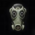 Professional Firefighting Gas Mask Equipment With Dual Filters And Safety Design