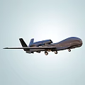 Smart Military Surveillance Drone Featuring US Air Force Logo And White Wings