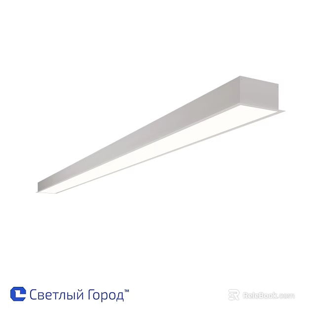 Modern Linear White LED Recessed Downlights Spotlights for Indoor Ceiling Lighting 3d model 