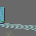 Commercial Equipment With Yellow Post Black Mesh Fence And Red Light Curtain