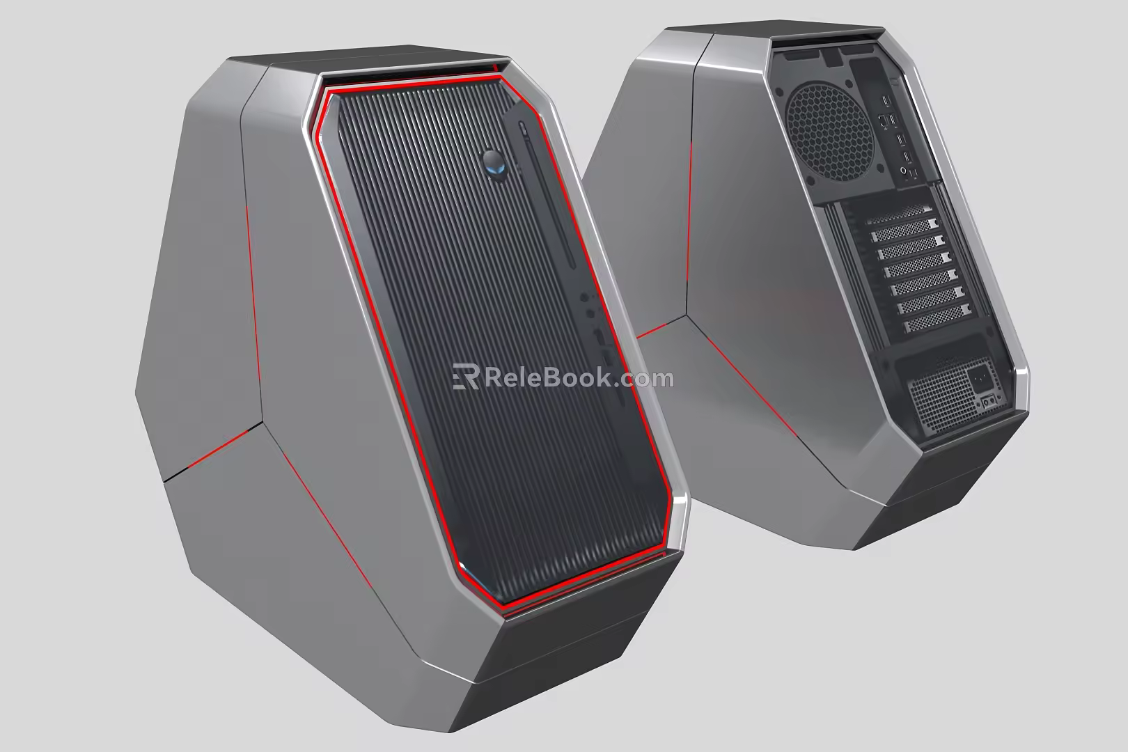 Modern computer mainframe 3d model