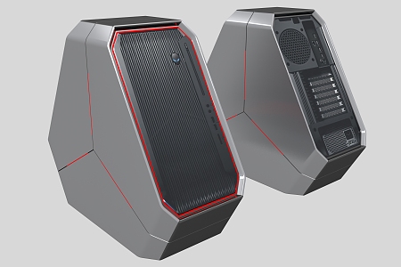 Modern computer mainframe 3d model