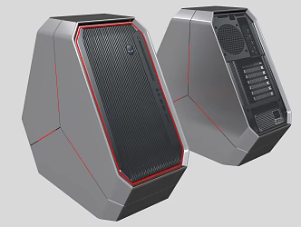 Modern computer mainframe 3d model