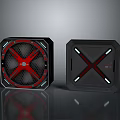 Heat sink radiator computer radiator fan cooling fan 3d model