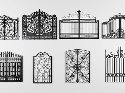 European gate, classical iron gate model