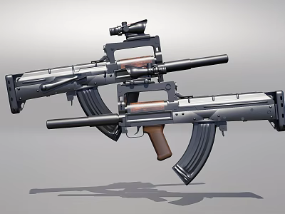 submachine gun 3d model