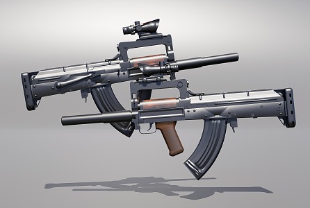 submachine gun 3d model