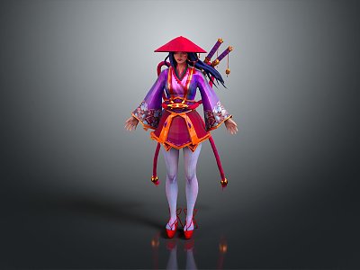 Maiden, Maiden, Martial Arts, Female Hunter, Ancient Huntress, Heroine, Female Assassin, Female Swordsman, Female Swordsman, Female Swordsman, Female Swordsman 3d model