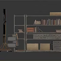 Practical Home Living Supplies With Wooden Bookshelf Easel And Storage Baskets