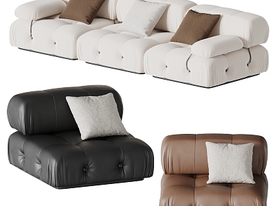 Sofa Combination Multi-person Fabric Sofa Single-person Sofa Leather Sofa Casual Sofa model