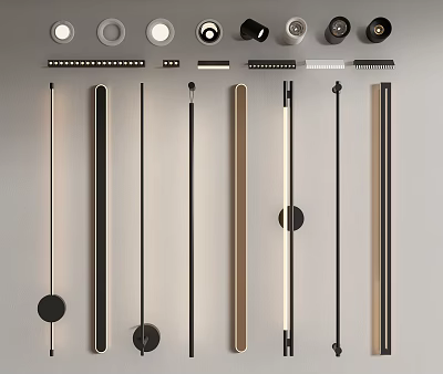 Modern Wall Lamps With Various Designs For Indoor Home Lighting Decoration 3d model