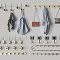 Various Styles of Hooks for Hanging Clothes Bags Accessories and Home Use