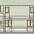 modern floor-to-ceiling windows 3d model