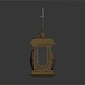 Antique Metal Lanterns Featuring Spherical And Square Shapes With Ornate Details