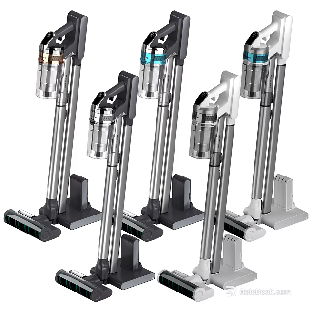 Modern Upright Vacuum Cleaners With Sleek Designs And Multiple Styles For Home Use 3d model 