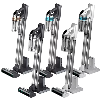Modern Upright Vacuum Cleaners With Sleek Designs And Multiple Styles For Home Use 3d model
