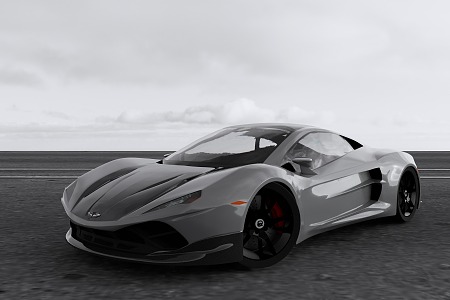 luxury car overrun 3d model