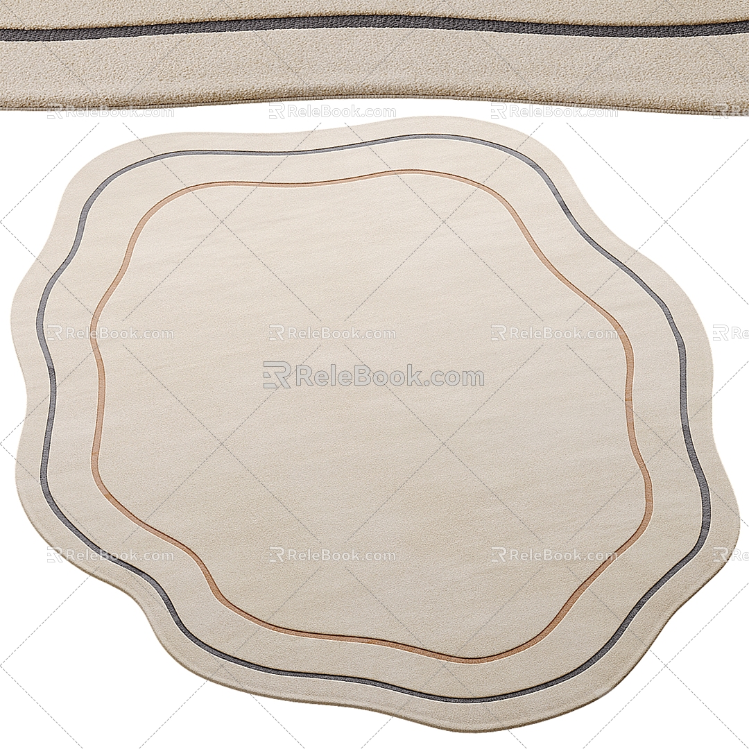 Modern Moulding Carpet Carpet 3d model