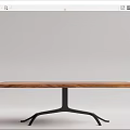 Modern Dining Table Log Dining Table 3d model