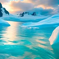 Lake Surface River Realistic Model Cartoon Model PBR Model 3d model