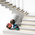 Modern Stairs 3d model