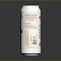 HANA Light Ale Can Design Featuring Sparrow And Red Flower Illustration